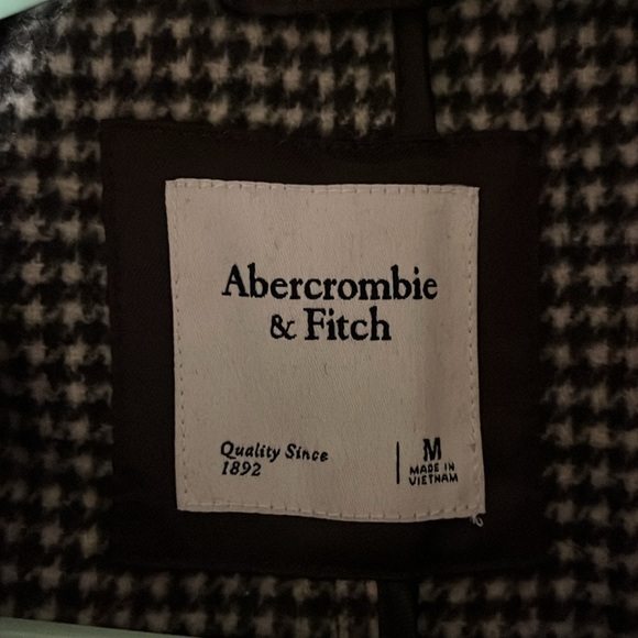 Abercrombie wool coat with tie size M - Picture 2 of 3